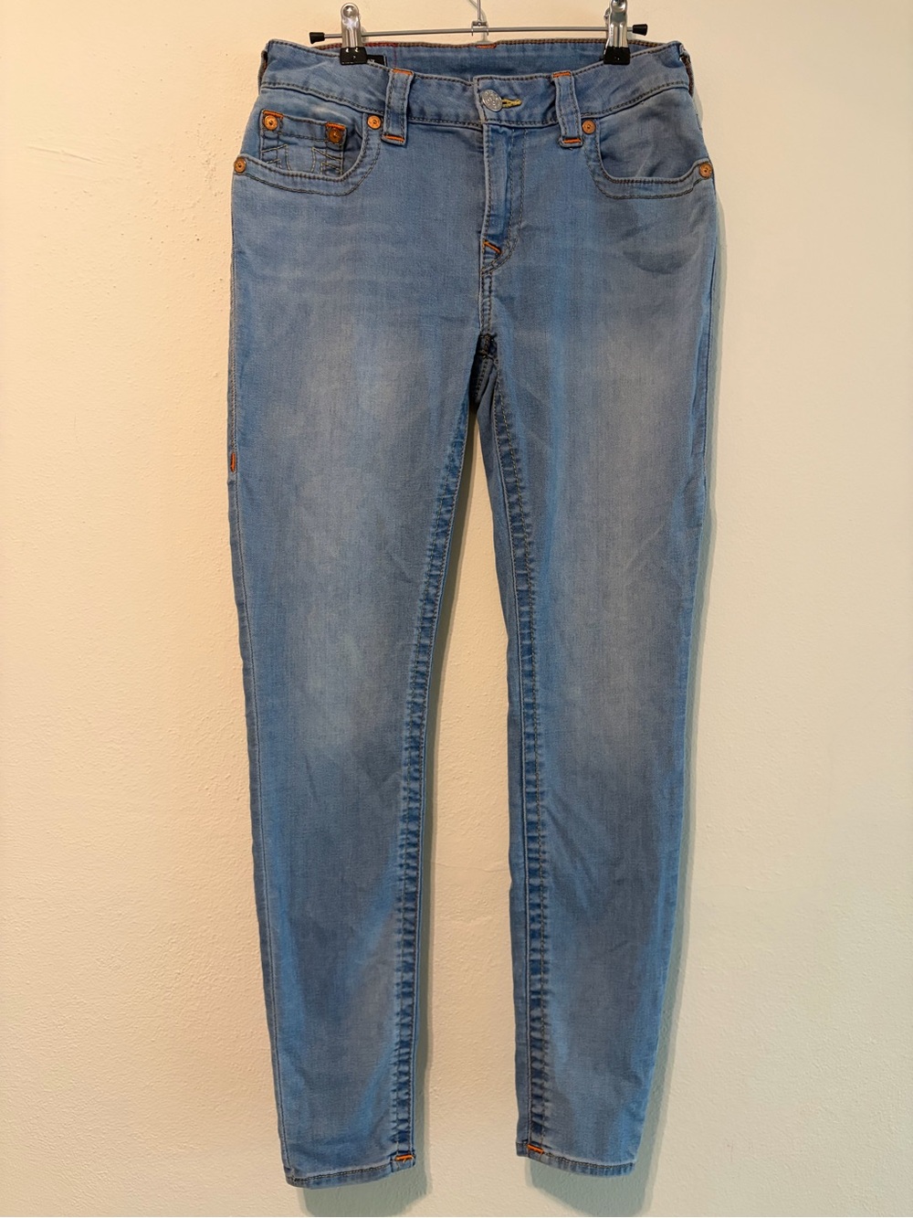 True religion Jennie curvy mid rise super skinny denim jeans